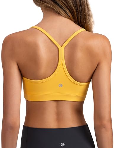 Image of Colorfulkoala Women's Dreamlux Y Back Sports Bra Low Impact Padded Workout Top with Built in Bra A-C Cups