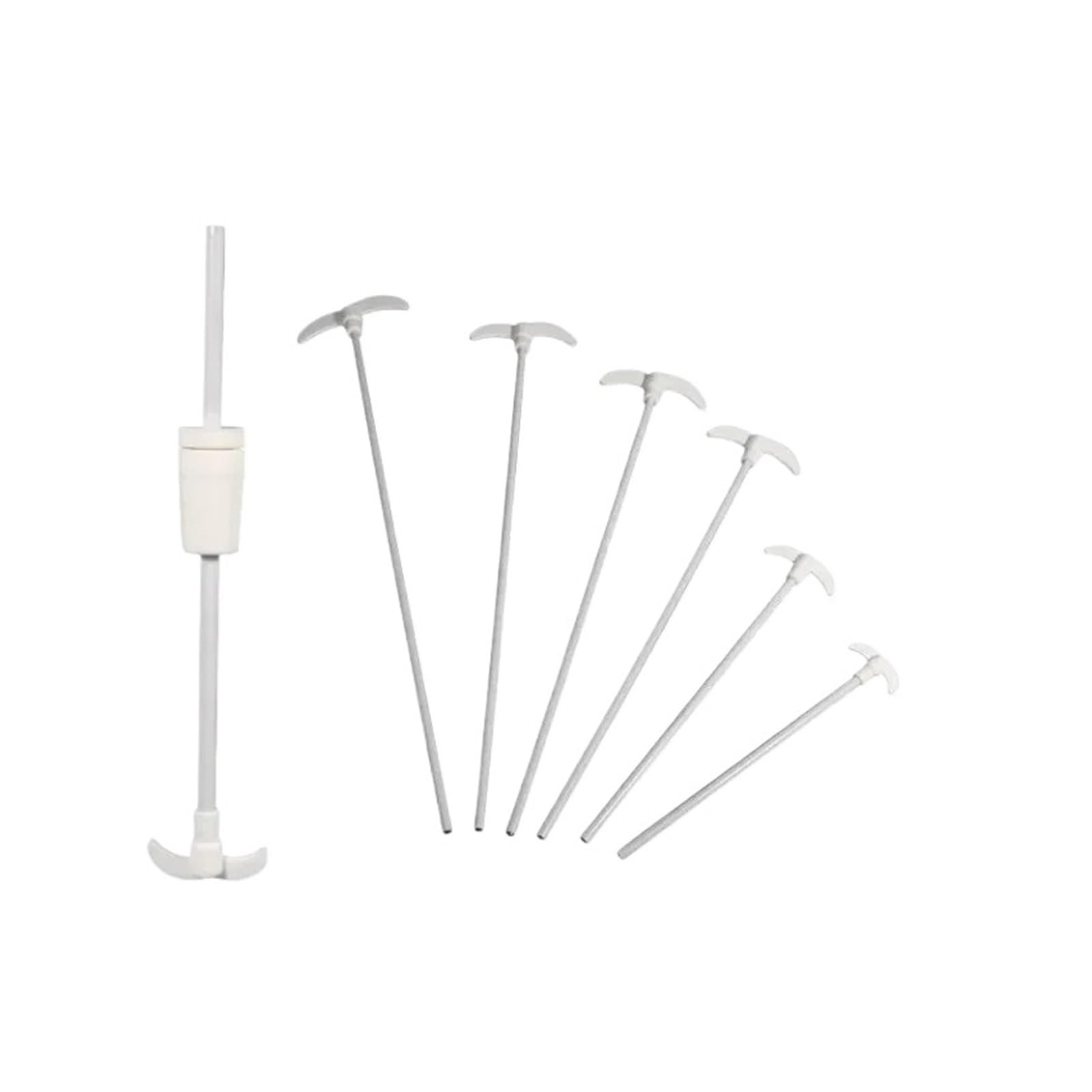 Pręt do mieszania wału mieszadła łopatkowego PTFE, pręt mieszający, długość 250 300 400 450 500 mm, średnica 8 (długość 400 mm)