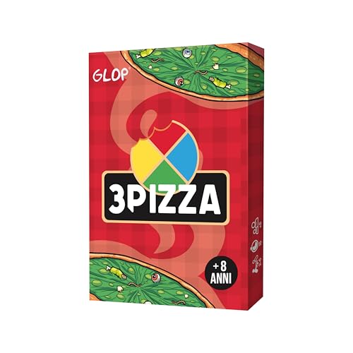 GLOP 3Pizza, Giochi Bambini, Carte da Gioco, Gioco da Tavolo