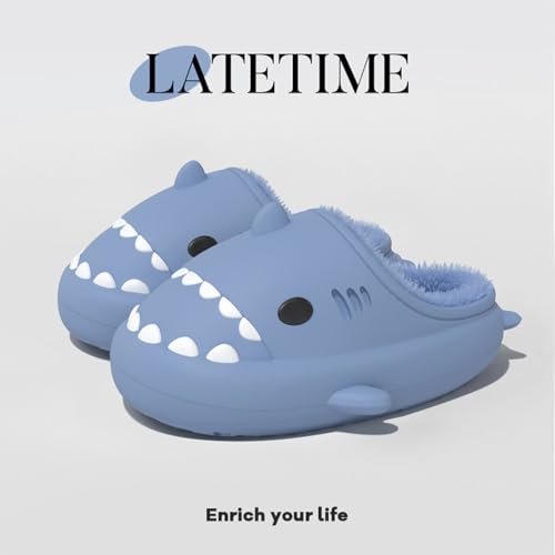 Sharklas Originals Winter, Shark Polar Slippers, Sharklas De Invierno, Shark Slippers Removable Plush Lining, Winter Warm Plush Comfy Non Slip Shark Slippers2