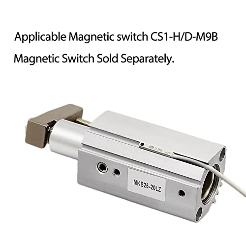 Cilindro neumático giratorio de sujeción MKB25/32 con rotación de 90° 7