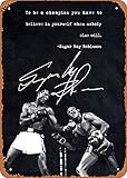 Ysirseu Sugar Ray Robinson Boxing Metal Tin Sign 8 x 12 in Boxing Legends Vintage Poster Man Cave Decorative 8inchx12inch