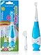 Brush-baby BabySonic Elektrische Zahnbürste für Kleinkinder, extra weiche Borsten, 2-Minuten-Timer und LED-beleuchteter Zahnbürstenkopf für Kinder von 0–3 Jahren, Babyblau