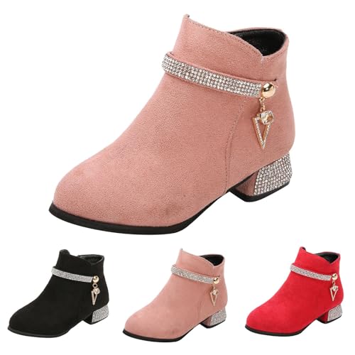 Stiefeletten Mädchen High Heels Wildlederstiefel mit...