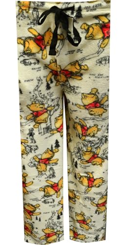 MJC Mens Winnie the Pooh Hundred Acre Wood Soft Plush Lounge Pants2