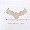 20pcs Wooden Eagle Shaped DIY Craft Cutouts Eagle Bird Unfinished Wood Tags Ornaments for Wedding Birthday Home Party Decoration #1