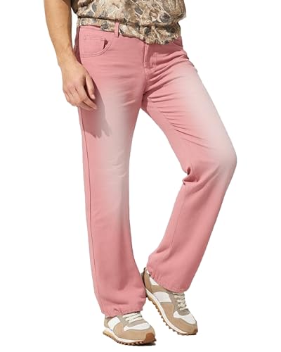 TEGIAS Baggy Jeans for Men Colorful Flared Jeans Loose Fit Stylish Casual Wear Comfortable Denim4