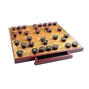 Stephm Chińskie Szachy Xiangqi z Mahoniowymi Pionkami