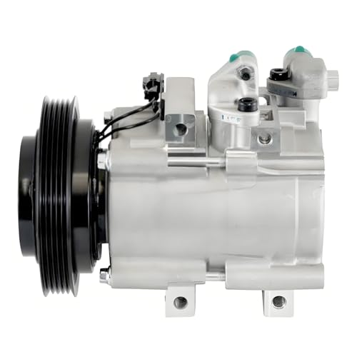 BOGJFC Compresor Aire Acondicionado 12V HS18 Compatible Con Hyundai Terracan 2.9L Compresor Auto A C Instalación LY-HD-33 OEM 97610-H1021 8kg 24x18x26cm Hierro