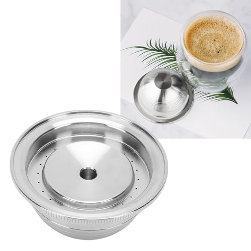 Cialde Caffè Riutilizzabili per Plus, Capsula in Acciaio Inossidabile 304 con Kit Completo, Filtro Caffè Ricaricabile per Macchina - Preparazione Personalizzata & Sostenibile
