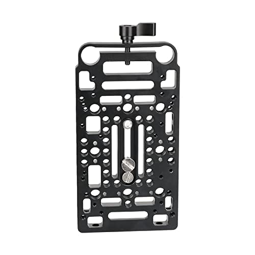 CAMVATE Cheese Plate with 15mm Rod Clamp for V Lock Power Supply Plate Power Splitter Adapter - 3044