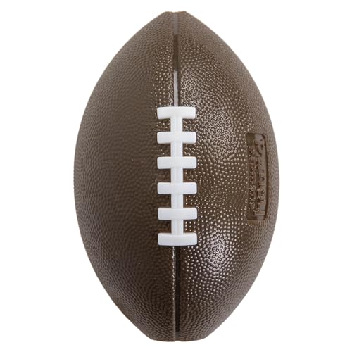 Outward Hound by Planet Dog Football, Durable Treat-Dispensing Dog Ball, Interactive Fetch Toy, Orbee-Tuff, Mint Scented, BPA-Free, for Indoor & Outdoor Play, Brown