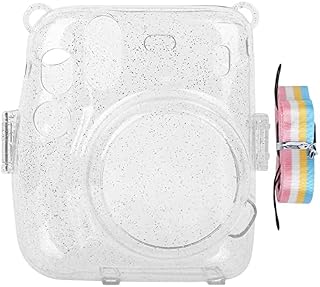 Instant Camera Bag, PVC Protective Case with Adjustable Shoulder Strap for Fujifilm Instax Mini 11(Transparent)