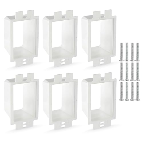 WAFJAMF SLK-1 6 Pack White 1-Gang Electrical Outlet Box Extenders image 5