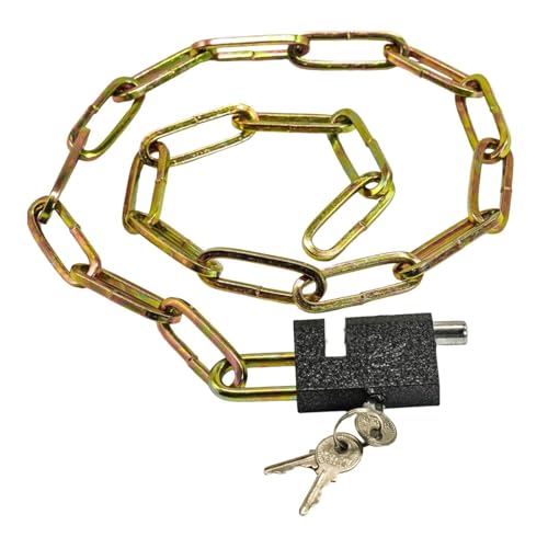 Vaveren Bike Chain Lock Thickened Door Lock Chain Multifunction Bike Security Chains Security Chains for Doors for Road Bikes Fence