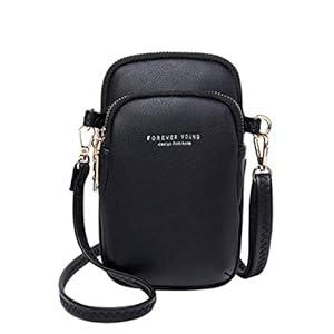 Sawekin Dames mobiele telefoon schoudertas mobiele telefoon kleine schoudertas mobiele telefoon portemonnee messenger…