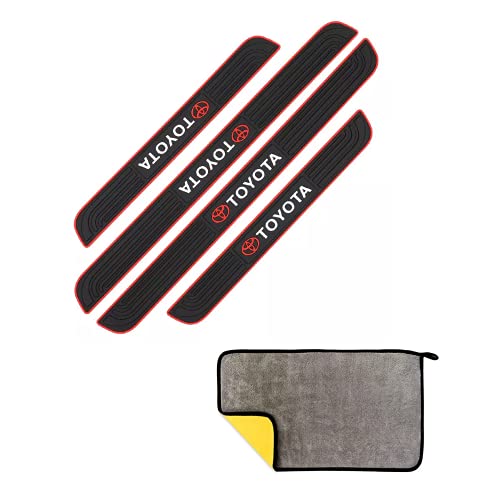 ENFILY 4 piezas de goma suave de PVC TOYOTA Cover