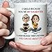 My Daughter - Personalized Custom Coffee Mug, I Smile Because You're My Daughter Mug Gift For Her Women, Christmas Birthday Gifts For Daughters, Funny Gift For Girl From Parent