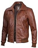 Funktionale Taschen für Bequemlichkeit: Diese Herren-Lederjacke ist sowohl mit Innen- als auch mit Außentaschen ausgestattet, bietet reichlich Platz für Ihre wichtigen Dinge und behält gleichzeitig ein stromlinienförmiges und sauberes Aussehen.