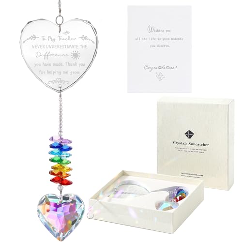 Teacher Appreciation Gifts, K9 Crystal Suncatcher Teacher Retirement Gift