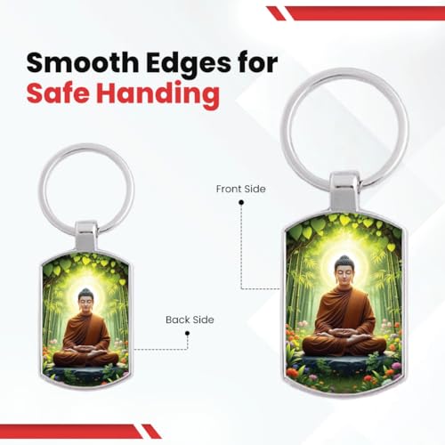 Image of Premium Printed Metal Keychain for Men & Women | High-Definition Artwork Print | Durable Key Ring for Car, Bike, Home & Office Keys | Stylish Decorative Key Holder Gift