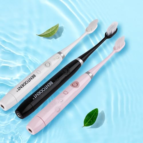 Image of BENTODENT Advanced Sonic Electric Toothbrush | 3 Modes, Ultra-Soft Bristles, 2-Min Timer, QuadPacer | Dentist-Designed for Kids, Adults | Ideal Gift, Whitening Cleaning - Pack of 1 (White)