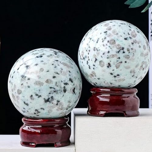 Bola de cristal natural pulida Tianshan azul para decoración elegante 4