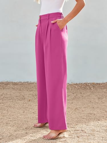 Image of LILLUSORY Womens Wide Leg Dress Work Flowy Pants Business Casual Outfits