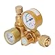 Gasregler, Argon CO2-Regler 0–3500 PSI CGA580 Gasschweißregler Messing WIG MIG Gasschweißmessgerät Für Argon Und Argon, CO2-Mischung
