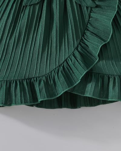 Rosibel Toddler Girls Dress Kids Ruffles Sleeveless Casual Dresses Little Girls Summer Beach Sundress 2-7Y4