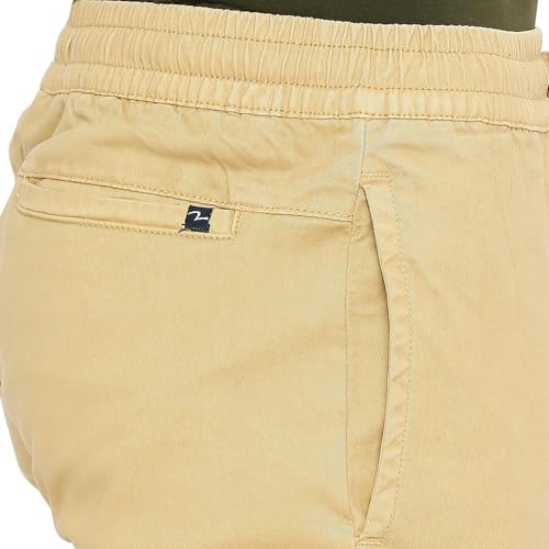 Image of Spykar Men's Slim Fit Mid Rise Trouser