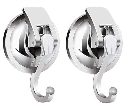 Apkhgtb Suction Cup Hooks for Shower, Bathroom, Kitchen, Glass Door,