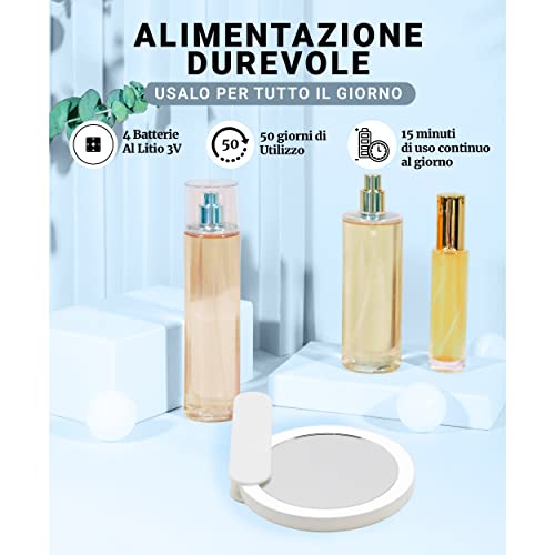 SODY Mini Specchio da trucchi LED con