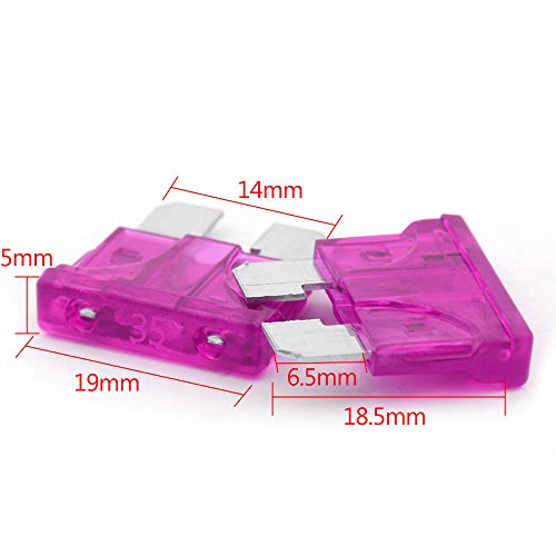 Yorten 140PCS 2A-40A Automotivo Padrão Médio Suporte Automotivo Carro ATO Plug-in Lâmina Fusível Var