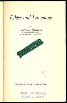Hardcover Ethics and Language. Book