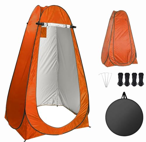 着替えテント簡易トイレ テント シャワ アウトドア プライバシー 防災 防水UVカット災害時用テント 軽量 コンパクト ワンタッチテント 一人用 キャンプ 海水浴 更衣室 釣り フルクローズ レジャー ポップアップテント ワンタッチ 折りたたみ 1.2*1