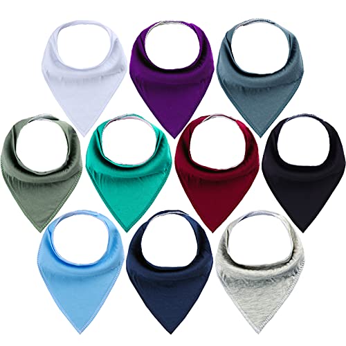 MYZIDEA Unisex 10-Pack Baby Bibs for Newborn, Baby Stuff,Organic Cotton Solid Bandana Bibs for Boys and Girls,Waterproof Toddler Bibs,Plain Colors MYZIDEA Unisex 10-Pack Baby Bibs for Newborn, Baby Stuff,Organic Cotton Solid Bandana Bibs for Boys and Girls,Waterproof Toddler Bibs,Plain Colors