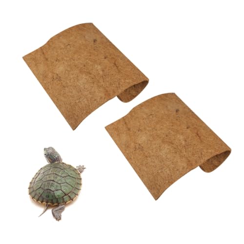ifundom 2 Alfombrillas para Reptiles de Fibra Natural, Transpirables y Cómodas, Ideales para Terrarios y Paisajismo de Mascotas Exóticas