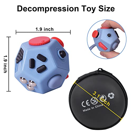 Uooefun Small Fidget Cube,12 Side Fidget Cube,Mini Fidget Toys Relief Stress And Anxiety Depression Anti For Kids Adults With Add, Adhd, Ocd, Autism (Grey) #TOP1