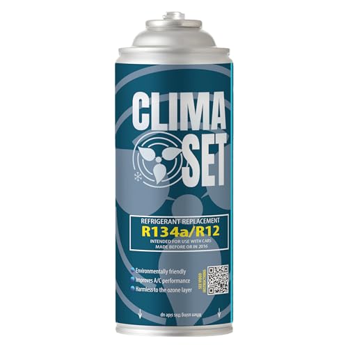 ClimaSet A/C Gas para Aire Acondicionado de Coche - Reemplazo R134a - Para coches de 1994 a 2016 -...