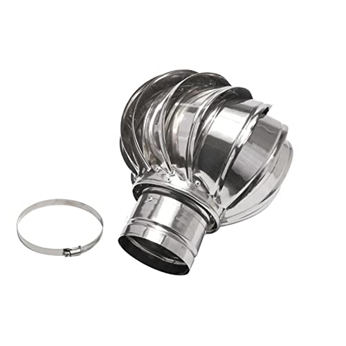 Turbina giratoria de acero inoxidable para ventilador de chimenea, anticorriente descendente, acero 304, se adapta a macetas estándar, 200 mm