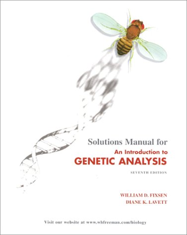 Solution manual for An Introduction to Genetic ... 0716735253 Book Cover