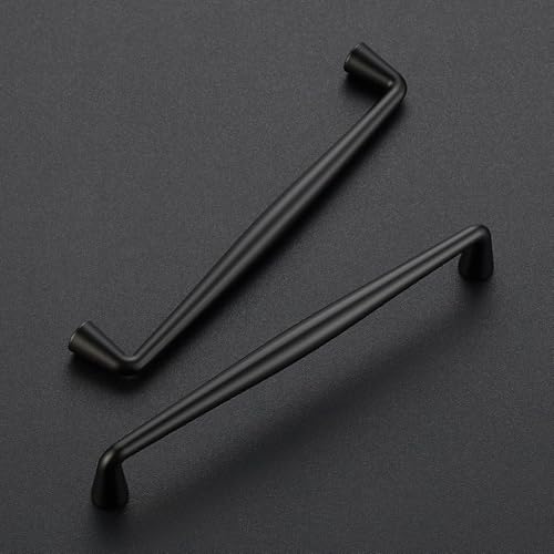 Image of Ravinte 30 Pack 6-1 /4 Inch Matte Black Kitchen Cabinet Handles Solid Zinc Alloy Cabinet Pulls Cupboard Hardware Drawer Handles