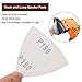 SWZHAI 120 Pcs Triangle Sanding Pads, 180 Grits Detail Sander Sandpaper Hook and Loop Sanding Sheet,3-1/8