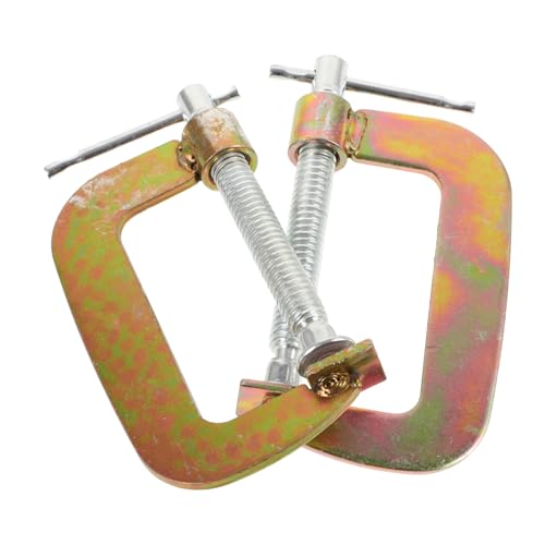 LIFKICH 2pcs Heavy Duty g Clamp for Woodworking Sturdy Toggle Clamps Low-resistance Swivel Pad for Table Desk Mounting
