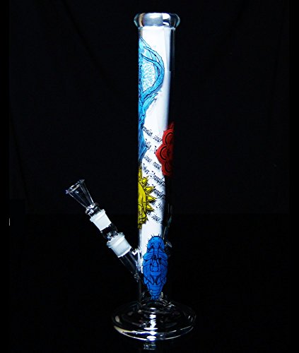 J & J Geschenk Set Edel Bong Blue Deer All Inclusive Blubber incl. Grinder Siebe Chillum Kopf Crazy Twister – Bild 6