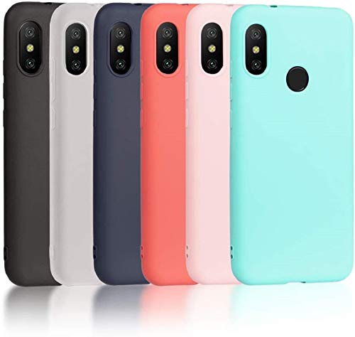 [6 Pezzi] Silicone Custodia per Xiaomi Mi A2 Cover Silicone