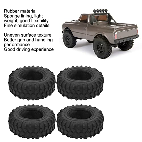 Rc Tyre, Flexible Rc Wheel Tires Rubber For Fcx24 1/24 Climbing Car For Rc Car Parts #TOP1