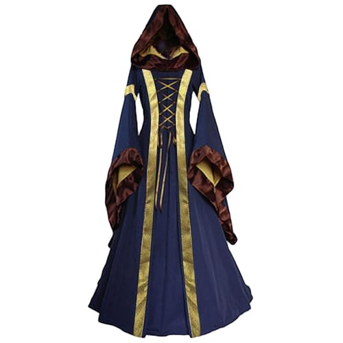 Vêtements médiévaux et robe longue gothique Renaissance pour femme