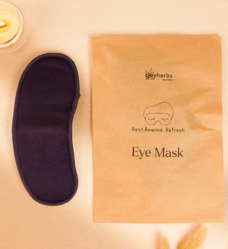 Image of Pack-2 Eye Mask | Soft & Breathable Sleep Mask for Women & Men | Light Blocking | Reusable & Comfortable Eye Cover for Travel, Yoga, Relaxation & Deep Sleep - Eco-Friendly Pouch (Black)
